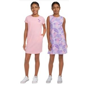 NWT 2-pack Hurley brand Girls Dresses (pink/purple) size medium (10/12)